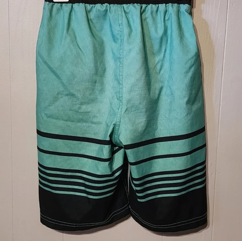 Fortnite Swim Trunks Blue‎ Green Black Medium Beach A131